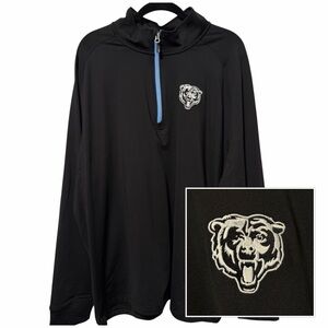 CHICAGO BEARS Adapt Eco Knit 1/4 Zip Pullover Cutter & Buck  Size 2XB  NWT